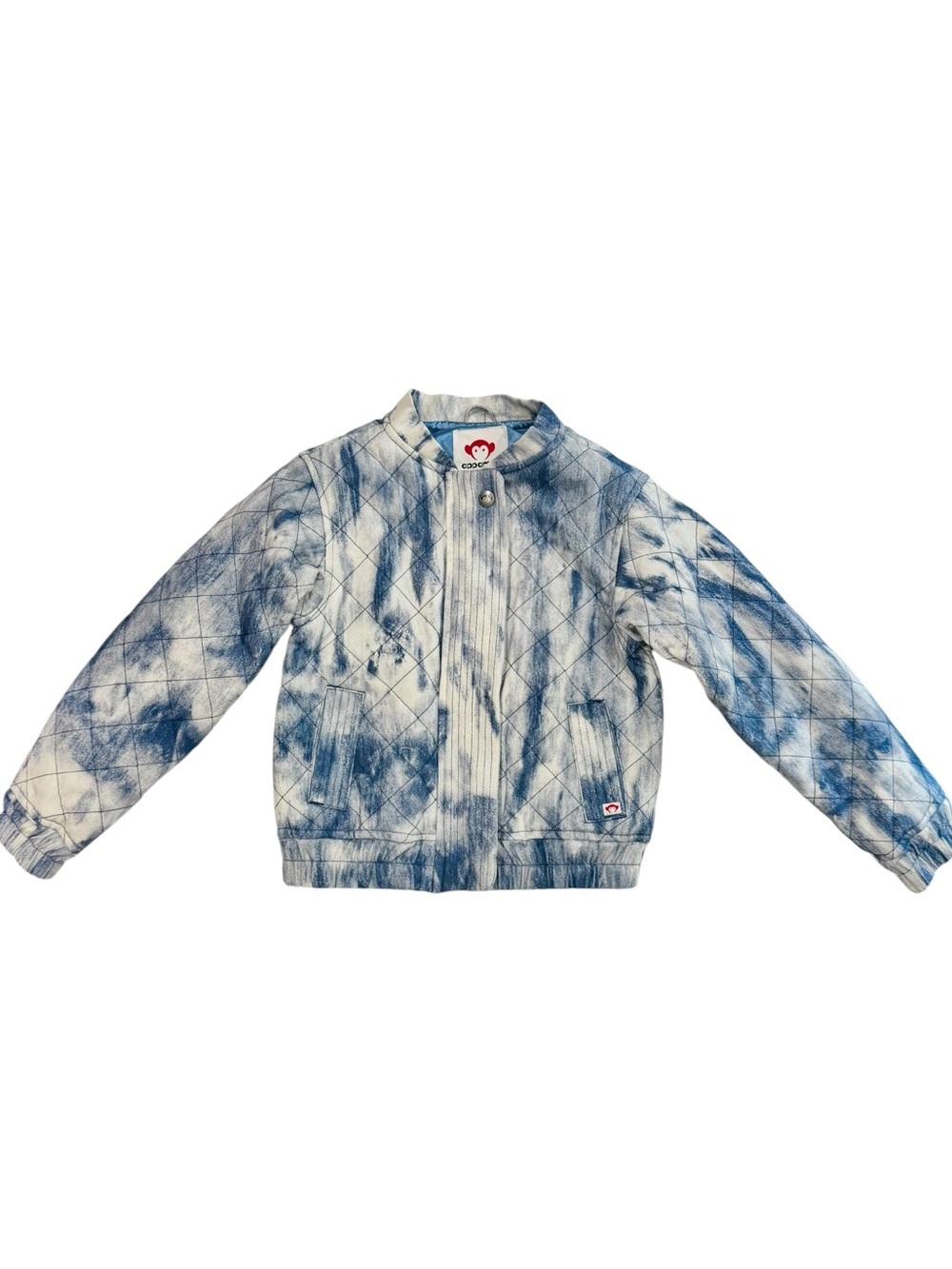 Appaman Kids’ Hazel Bomber Jacket- Tie-Dye Blue - Girls’ Size 6 - Picture 2 of 3